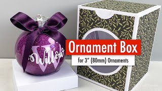 Ornament Box Template for 3 or 80mm Flat Disc Ornaments