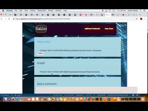 presentation Todo list App using Node.js