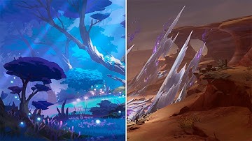 Sumeru battle theme comparison 2 (Rhymes of Vales x Swirls of Sachmis) // Genshin Impact