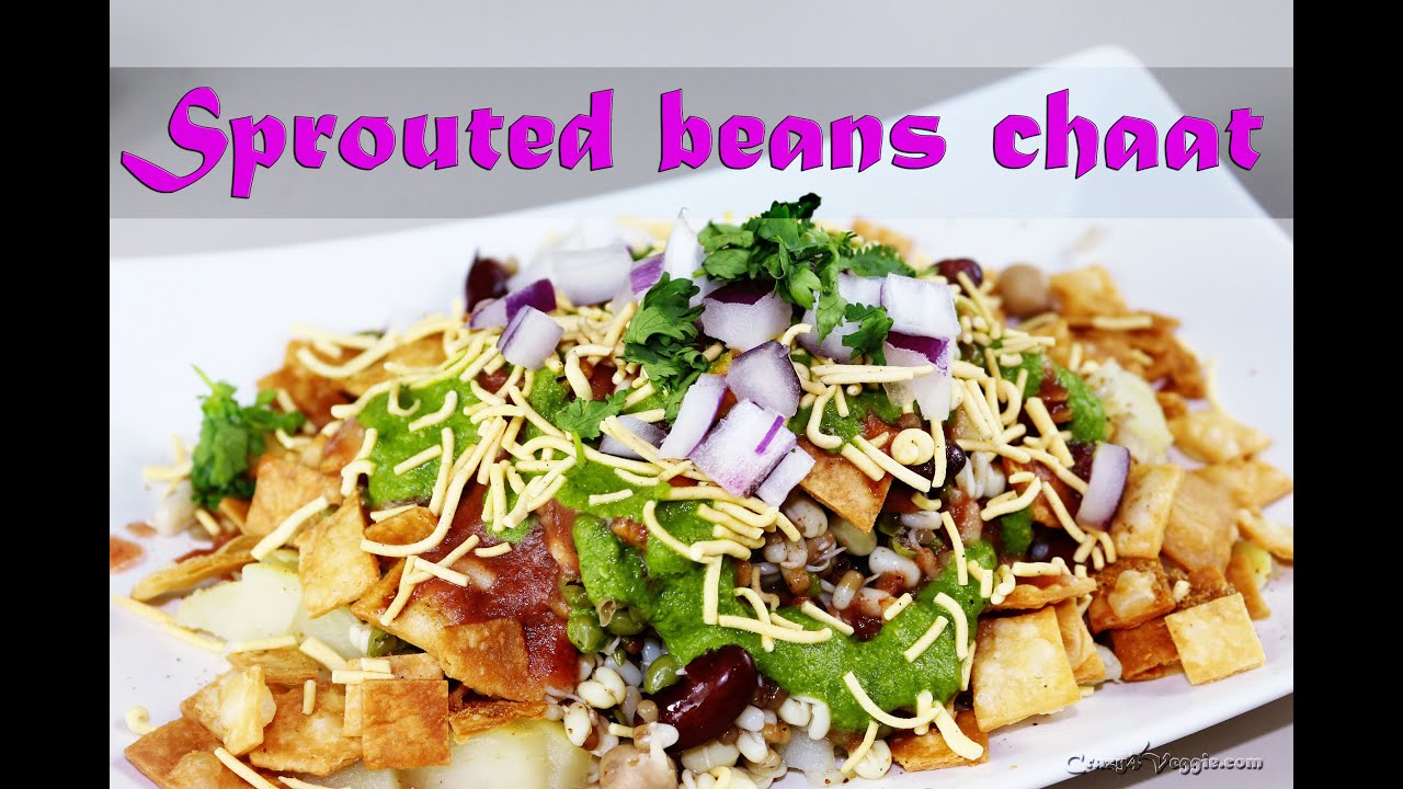 Sprouted beans chaat/Bhel by crazy4veggie.com | Crazy4veggie