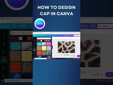 How to design cap in Canva | Cap Design In Canva | #capdesign