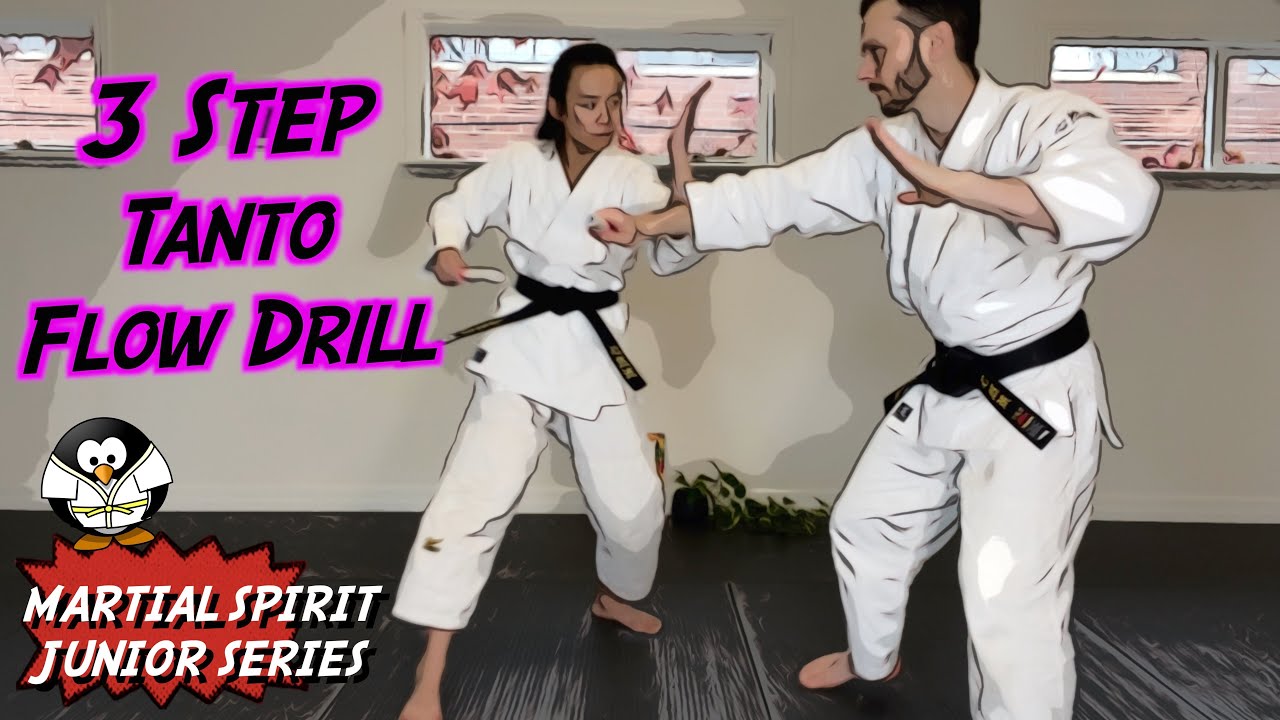 Junior Martial Arts 3 Step Tanto Paired Drill YouTube