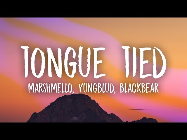 Marshmello, YUNGBLUD, blackbear - Tongue Tied (Lyrics) class=