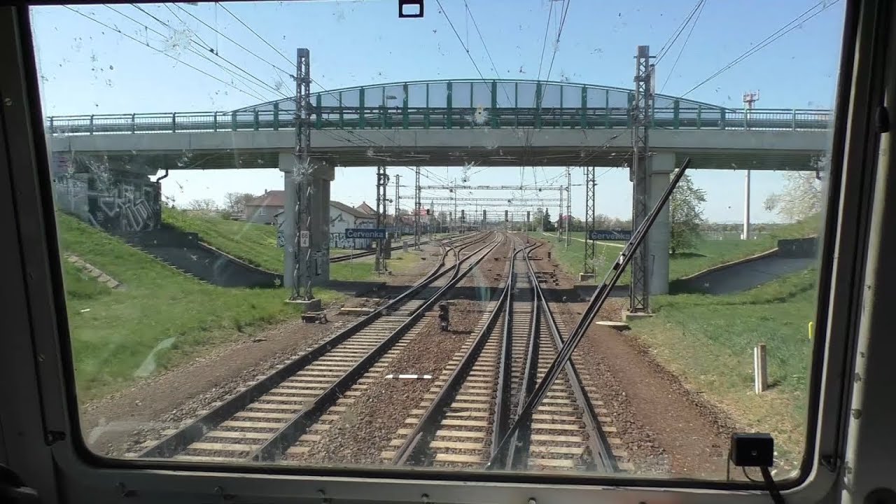 Cabview z lokomotivy řady 361