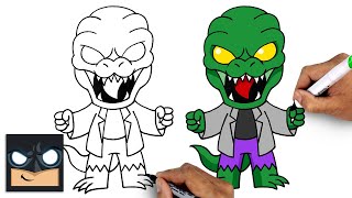 how to draw the lizard spider man