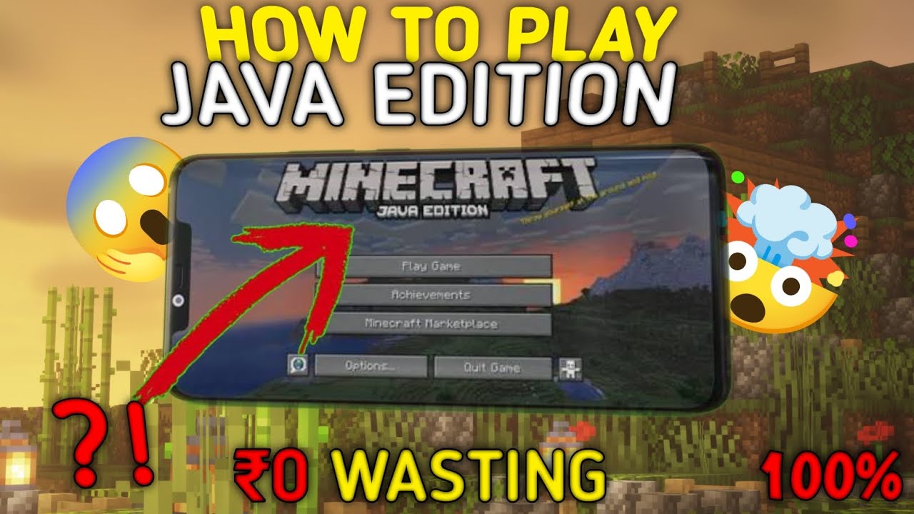 🗣️HOW TO PLAY JAVA EDITION 🤯 ON MOBILE 📱 WITH ₹0 !! #minecraft #gaming ...