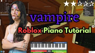 Olivia Rodrigo - Vampire Easy Roblox Piano Tutorial