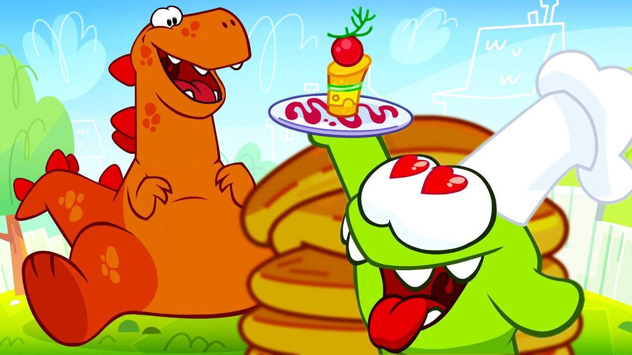 ⁣As Histórias do Om Nom 💯  Dinossauro está na área💯  Desenhos Animados para Crianças