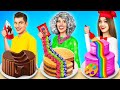 Me vs Grandma Cooking Challenge | Who Wins in Cake Decorating Challenge by YUMMY JELLY