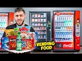 Eating Only VENDING MACHINE FOOD for 24 Hours!!