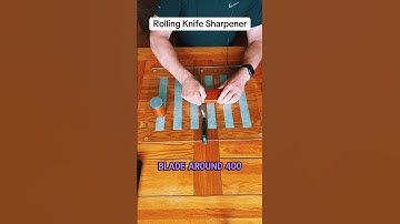 This Rolling Knife Sharpener is amazing! So easy to use! #knifesharpening