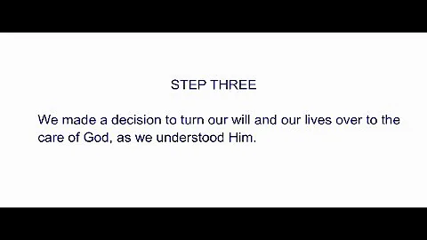Step 3 - Narcotics Anonymous Original Basic Text - Grey Book