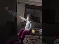 Sarah watching TV