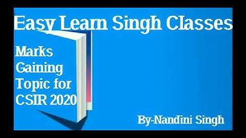 Top Scoring Topics in CSIR Net-2020 & Gate-2021 Exam | By Nandini Singh