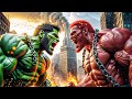 RED HULK vs BLUE HULK Fight for Power! However, SPIDER-GIRL Joins the Battle to Rescue Hulk!