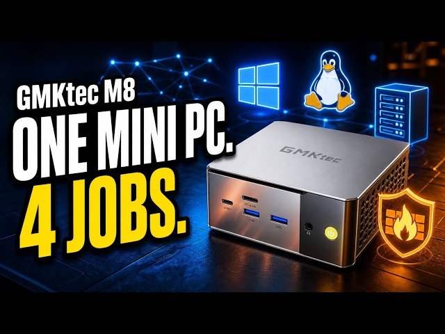 Value Mini PC for 2026 - GMKtec M8 | Windows 11 Pro | Linux | Home