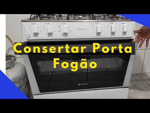 Como Consertar Mola da Porta do forno do Fogão Atlas Mônaco ou Trocar Vidro