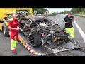 11.06.2017 - VN24 - Lamborghini Murciélago brennt nach Unfall auf A2 - Fahrer stirbt noch am Steuer