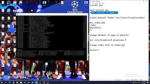 Install Apache HTTP with php and MySQL on Linux Fedora