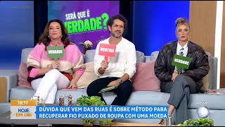 Será Que É Verdade Felipe Andreoli, Rafa Brites E Marisa Orth Tentam Adivinhar Mitos Na Internet