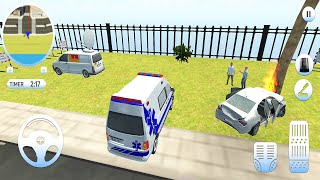 Roof Jumping Ambulance Simulator - Rescue Driver Rooftop Stunt Missions - Android Gameplay screenshot 5