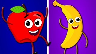 apple and bananas song kindergarten nursery rhyme songs for babies toddlers videos by kids tv