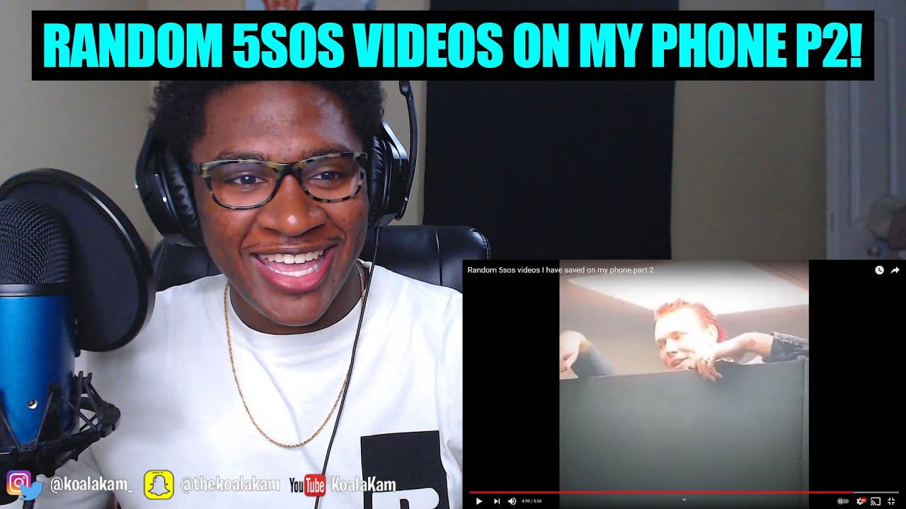 Reacting To Random 5sos videos I have saved on my phone part 2!