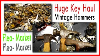 Huge Locksmith Flea-market Haul!! Keys Locks Tools Hammers....