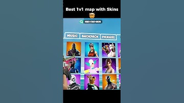 Best 1v1 map with NEW Skins #fortnite #1v1 #skin