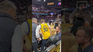 Chase center courtside experience #nba