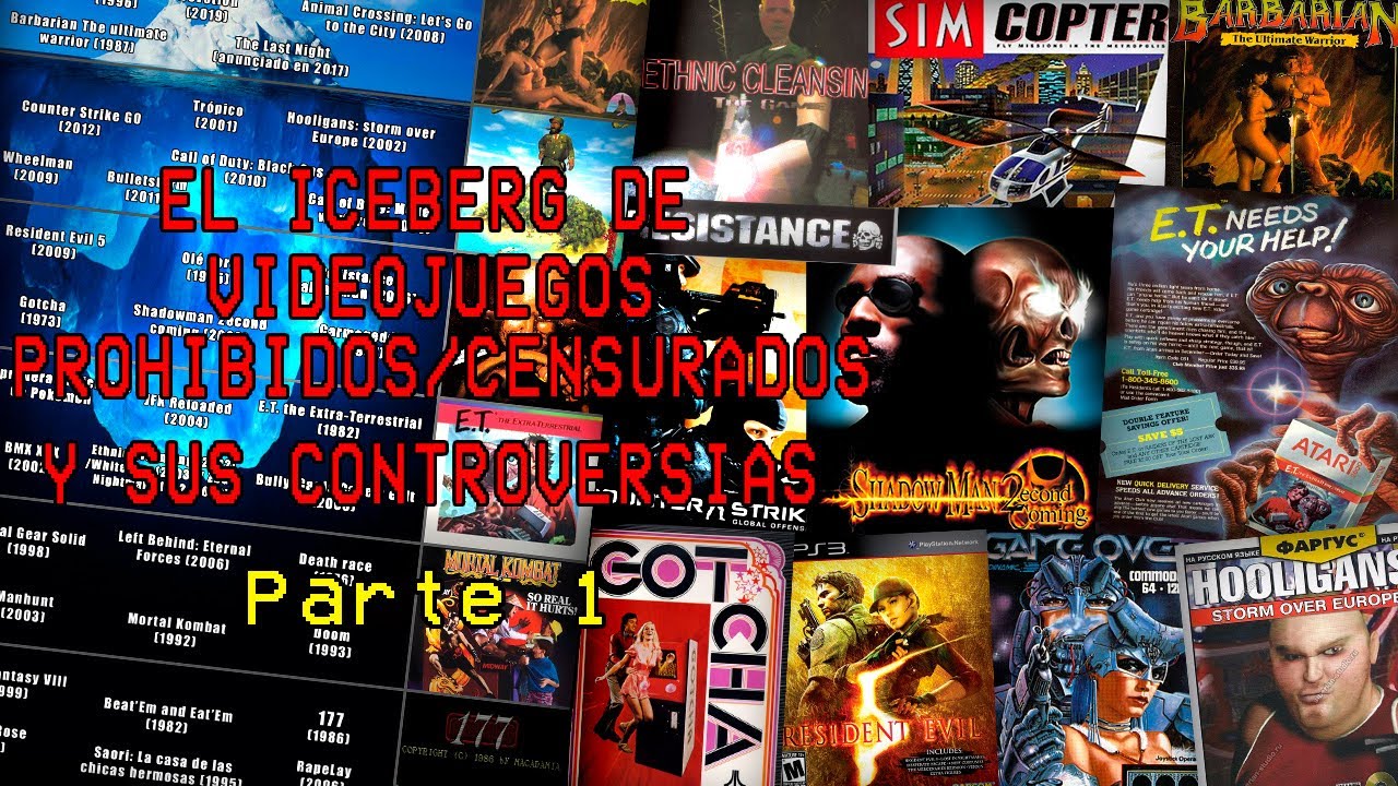 Iceberg de Videojuegos PROHIBIDOS/CENSURADOS y sus CONTROVERSIAS - Parte 1