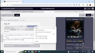 freecodecamp solved! Learn Basic String and Array Methods by Building a Music Player step45