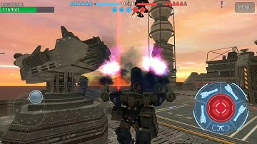 War Robots Test server 3.7 - New Carrier Map game play