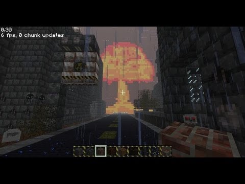 MineCraft 1000 Nuke Explosion - YouTube