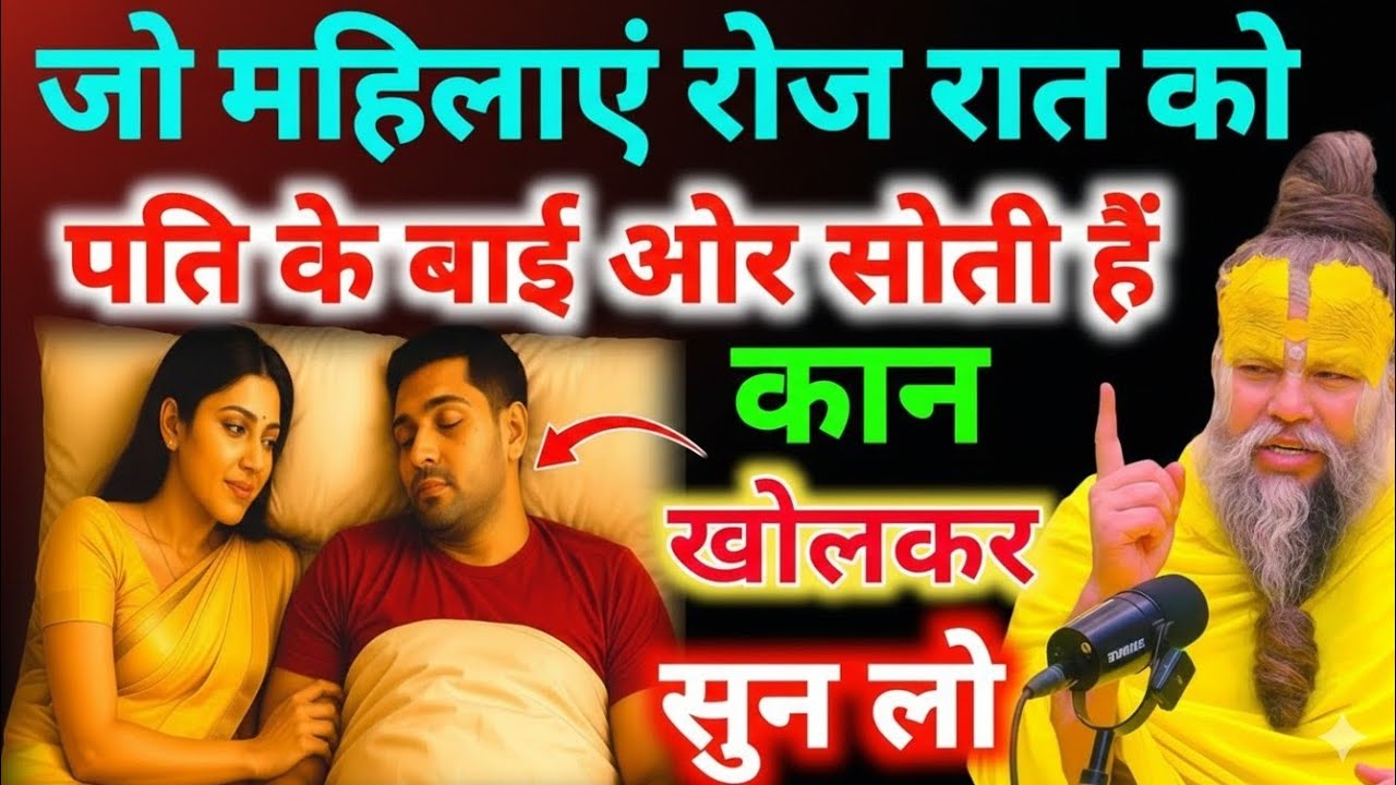जो महिलाएं रोज रात को पति के बाई तरफ सोती है तो वो कान खोलकर सुन लें वरना#premanandjimaharaj​ #upay​