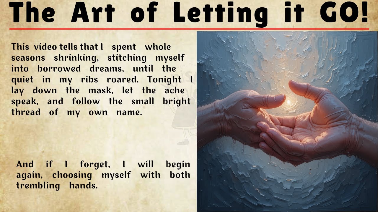Story Letting The Art of Letting Go | A Story About Choosing Yourself - YouTube