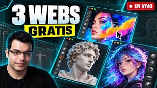 3 webs gratis para crear diseños increíbles | Tutorial en vivo