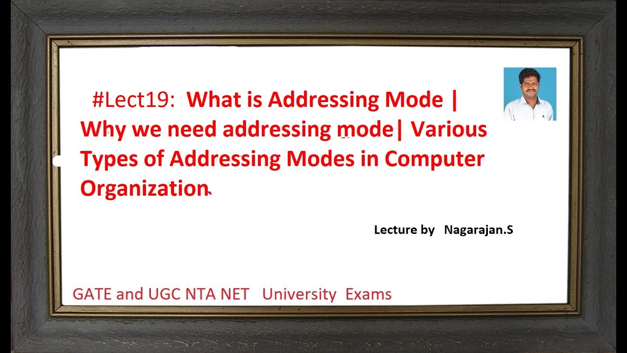  Lect19 What Is Addressing ModeVarious Types Of Addressing Modes In