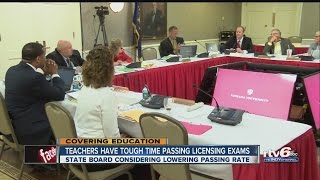 Teachers have tough time passing licensing exams