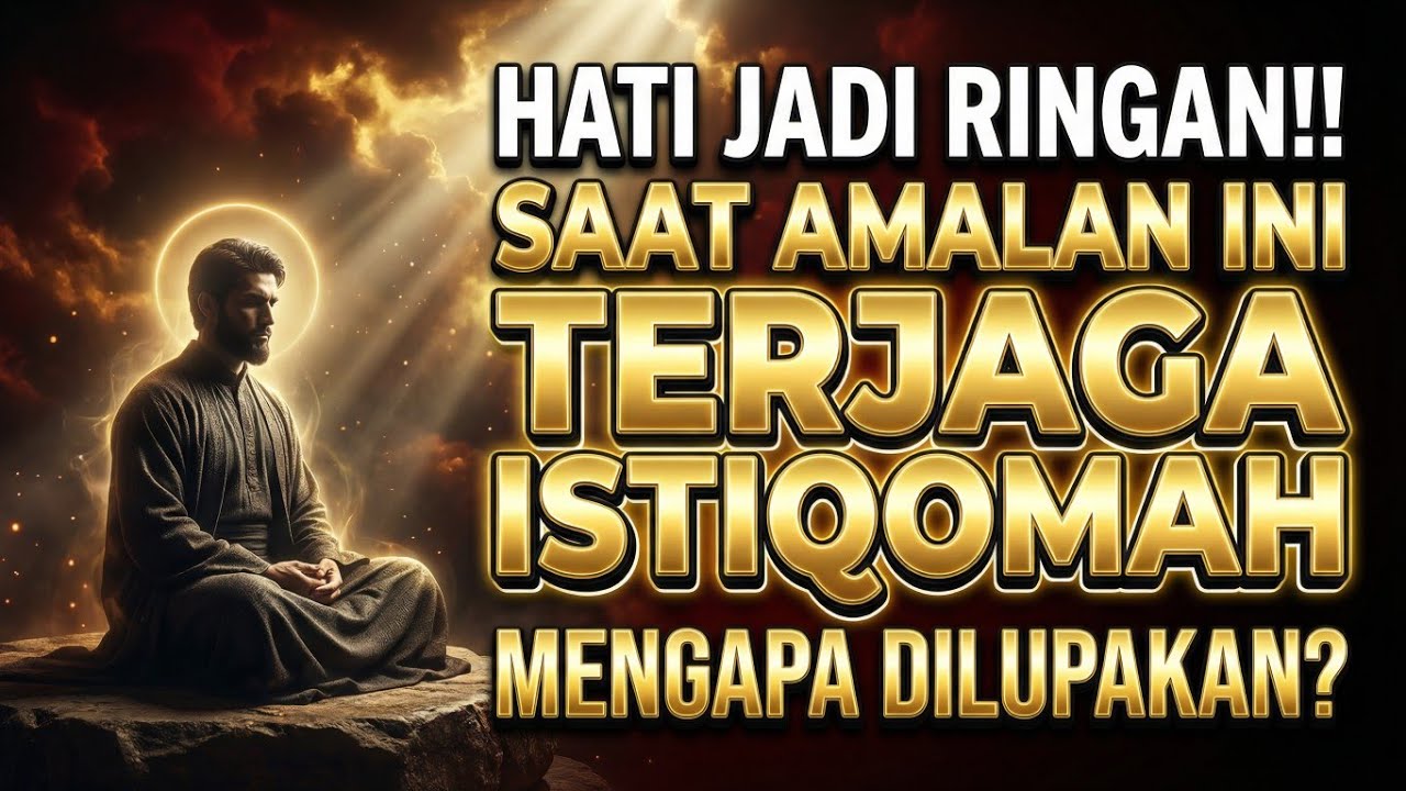 HATI JADI RINGAN‼️Saat Amalan Ini Terjaga Dengan IstiqomahMengapa Sekarang Justru Dilupakan...