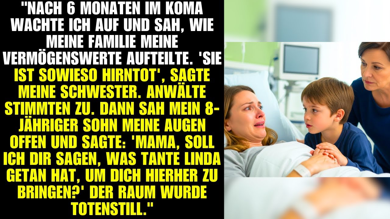 Nach sechs Monaten Koma wachte ich auf und sah meine Familie, die mein Vermögen aufteilte.