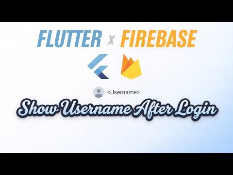Flutter Firebase Auth: Get User Data & Show Name in UI #007 - YouTube