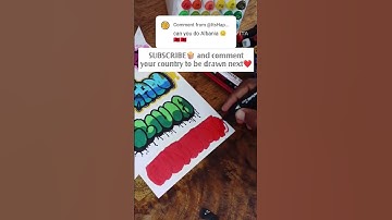 ALBANIA🇦🇱 but in Bubble Letters🤩!