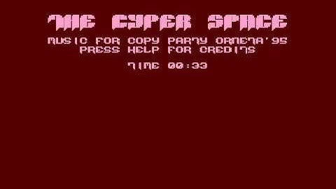 cyper space & sampling music for Atari 8-bit