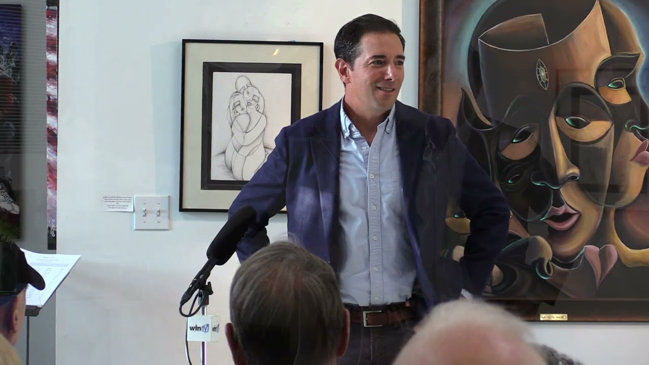 Representative Jane Garibay and Drinking Liberally Windsor host Chris Mattei