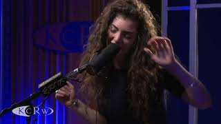 Lorde performing 