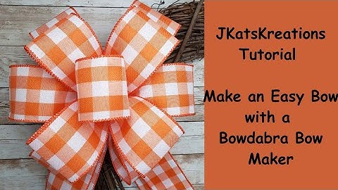 Bowdabra Bow Maker Tutorial/Easy DIY Bow/Make a Wreath Bow/Fall Bow Instructions/Halloween Bow