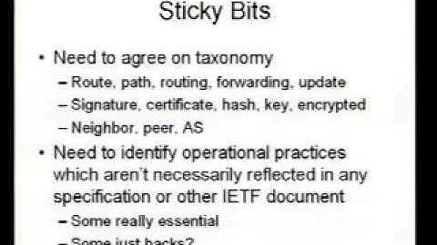 Panel: BGP Security Requirements—An Overview of Current Work in the IETF
