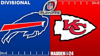 Bills vs. Chiefs Simulation | Divisional Playoffs | Madden 24 PS5