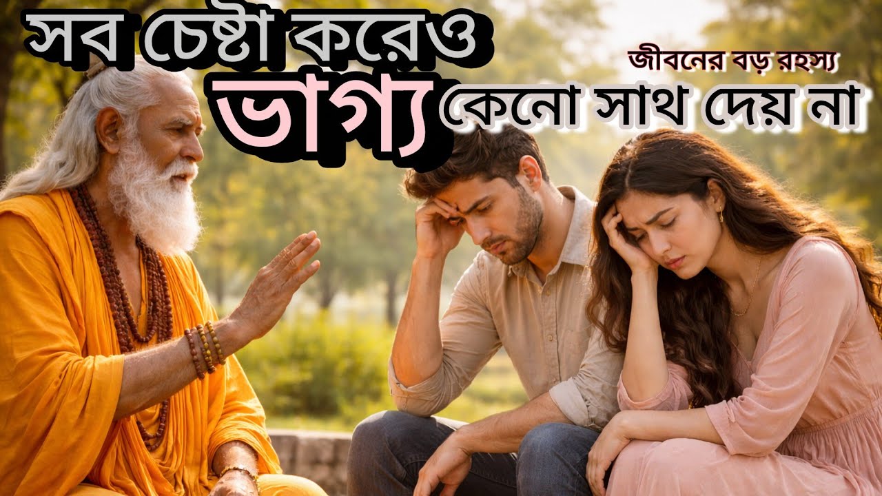 সব চেষ্টা করেও ভাগ্য কেন সাথ দেয় না? গুরুদেব বললেন জীবনের বড় রহস্য #bhagavadgita 